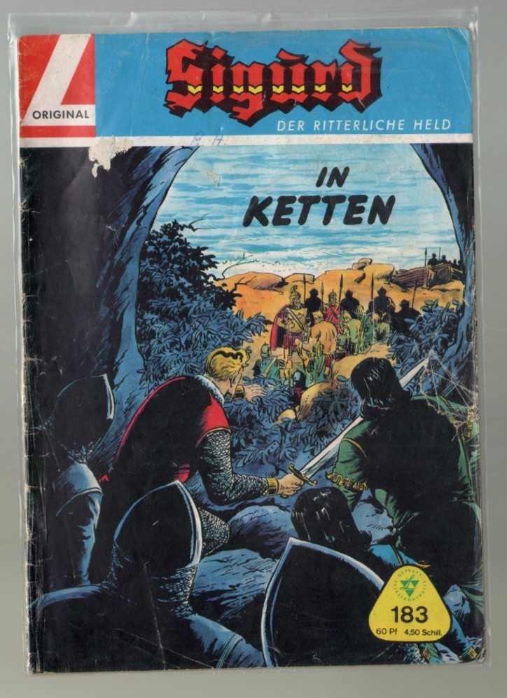 Sigurd GB 183. Lehning. Con francobollo da collezione Walter Lehning Verlag, Hannover. anni 60