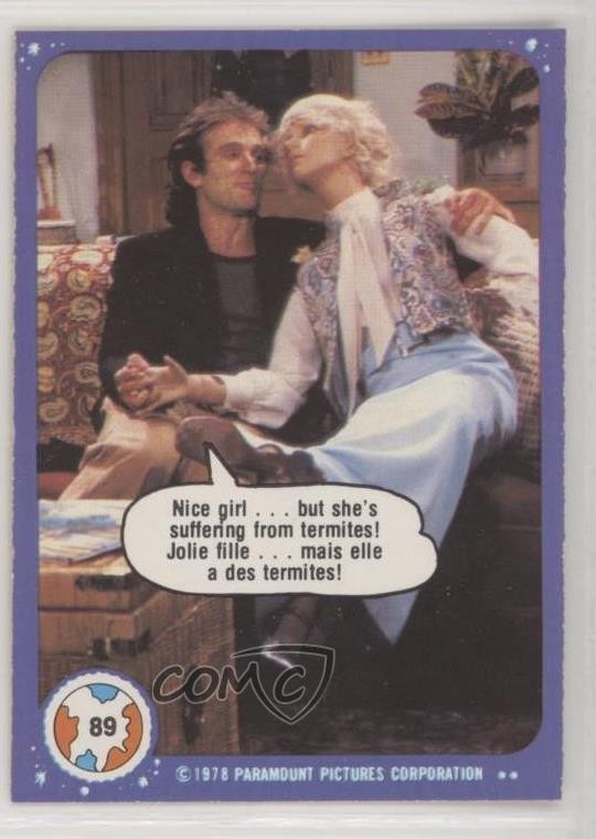 1978 O-Pee-Chee Mork & Mindy Bella ragazza ma soffre di termiti! #89 0e3
