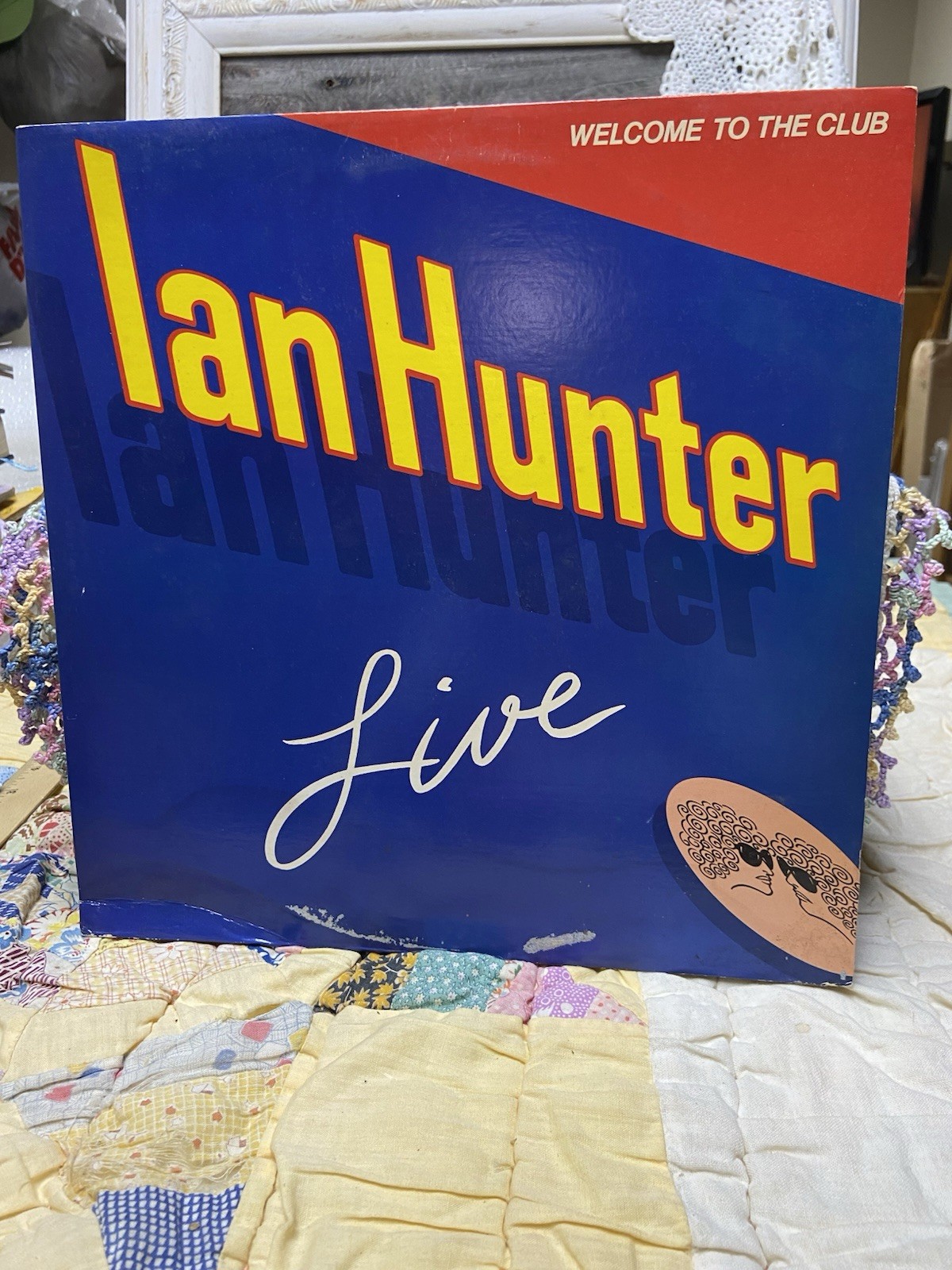 IAN HUNTER Live Welcome To The Club - DOUBLE ALBUM - 1980 -CH2-1269 RECORD