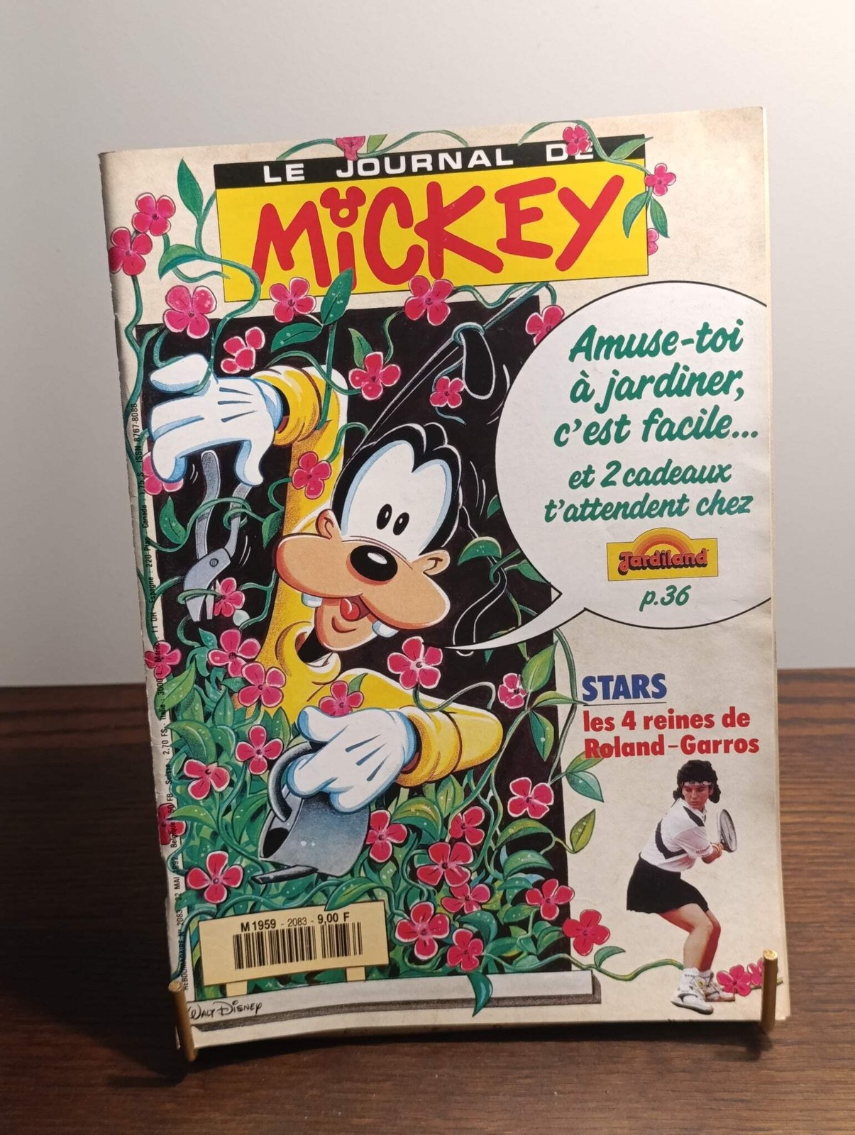 Le Journal de Mickey n°2083 – Dingo jardinier – Roland-Garros