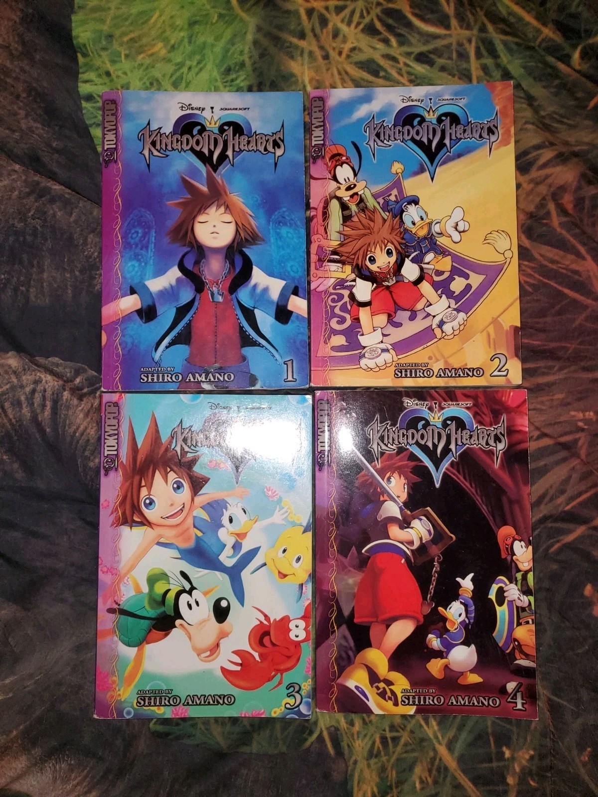 KINGDOM HEARTS Volume 1 Thur 4Manga Inglese Tokyopop Disney Squaresoft Lotto di 4