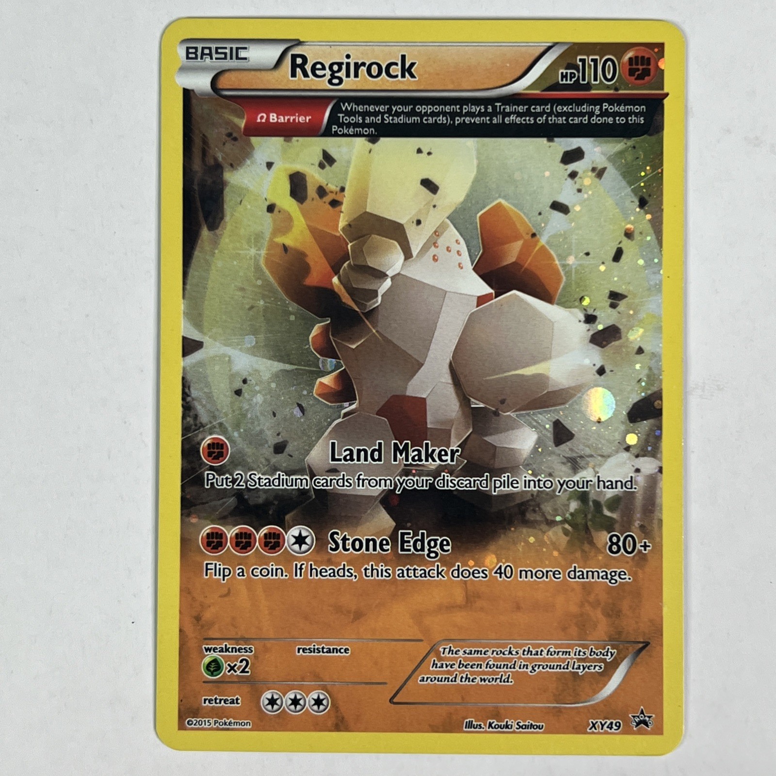 Regirock XY49 Pokemon XY Black Star Promo 2015 LP