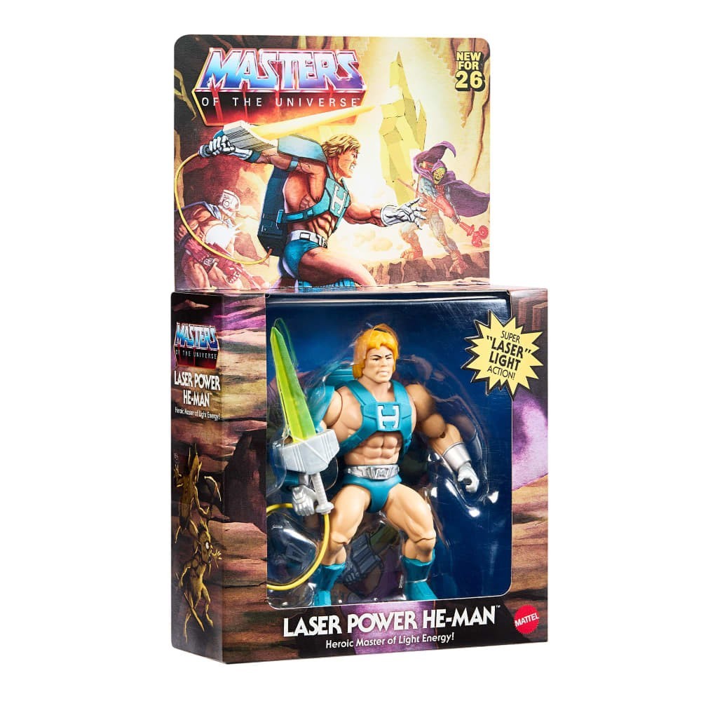 Masters of the Universe Origins Deluxe Laser Power He-Man Mattel Creations NEW