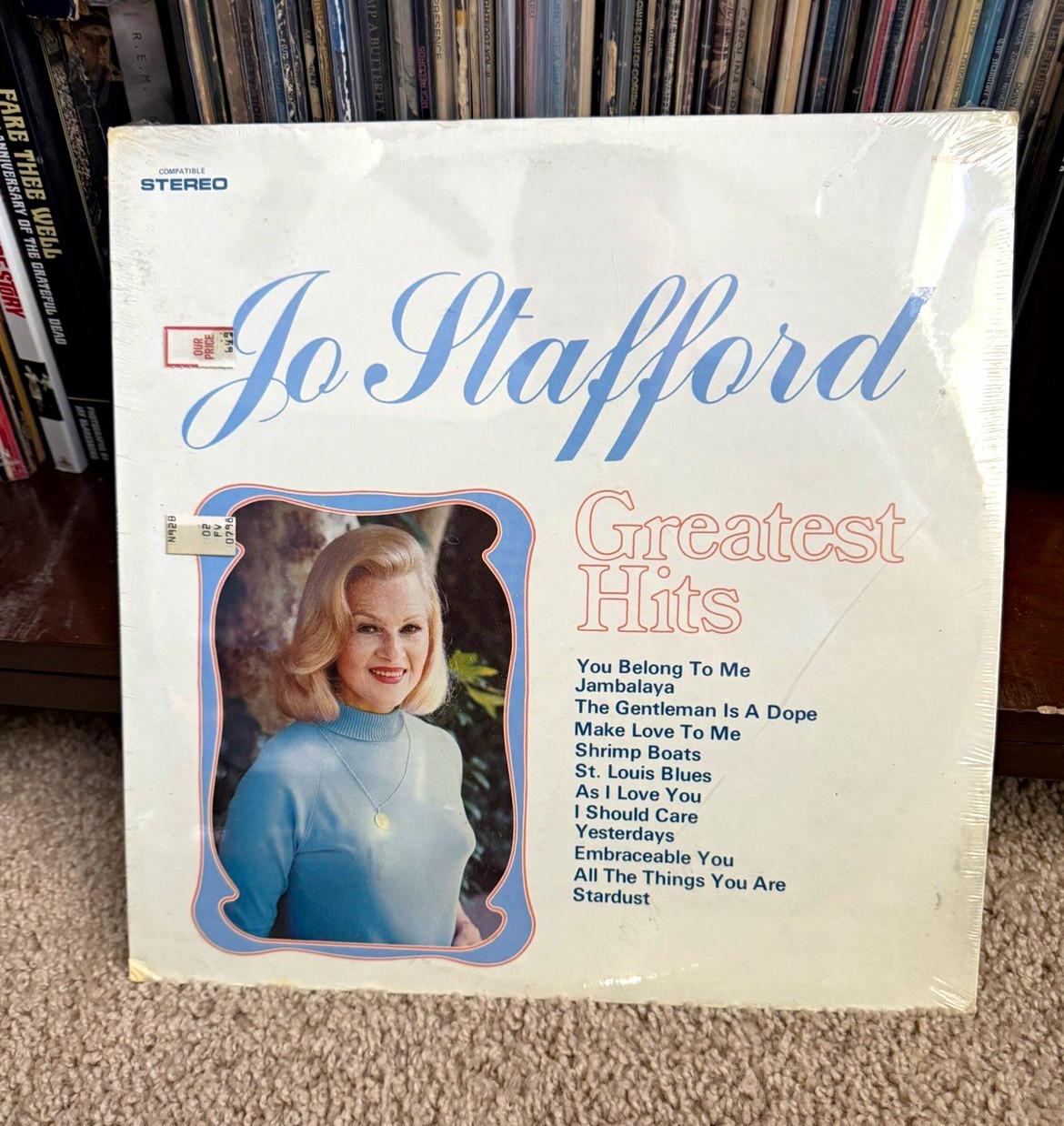 Jo Stafford Greatest Hits Vinyl LP Stereo Ross Records ROSS-6616 VG+/M sealed