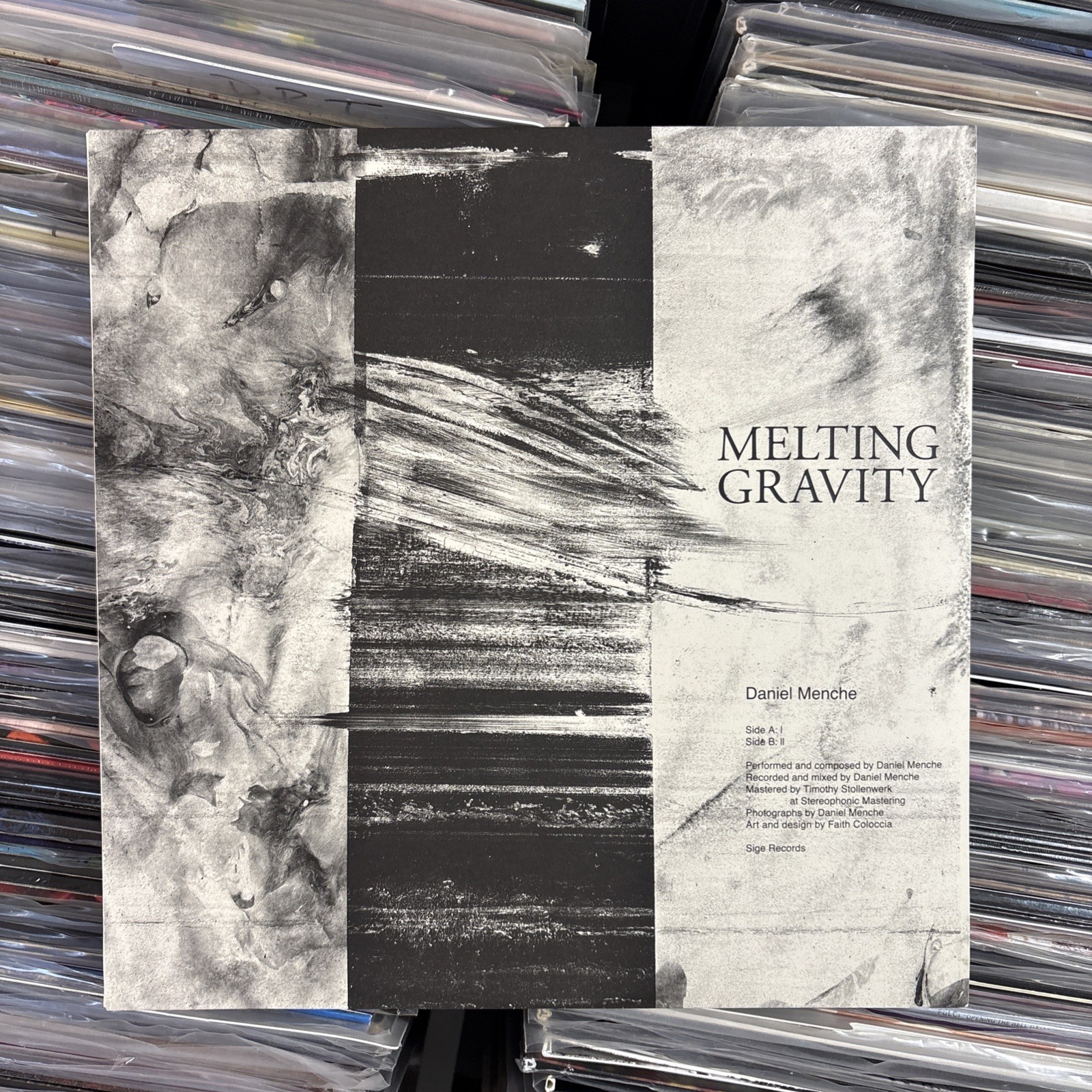 Daniel Menche Melting Gravity VINYL LP ALBUM Ultrasonic Cleaned EX