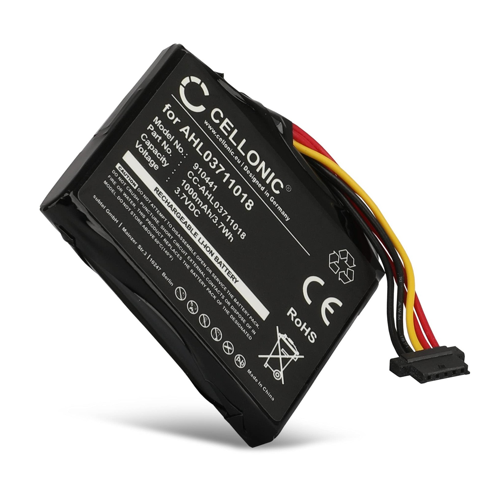 BATTERIA NAVIGATORE GPS TOMTOM GO LIVE 2050 WORLD RICAMBIO 3.7V 1200MAH