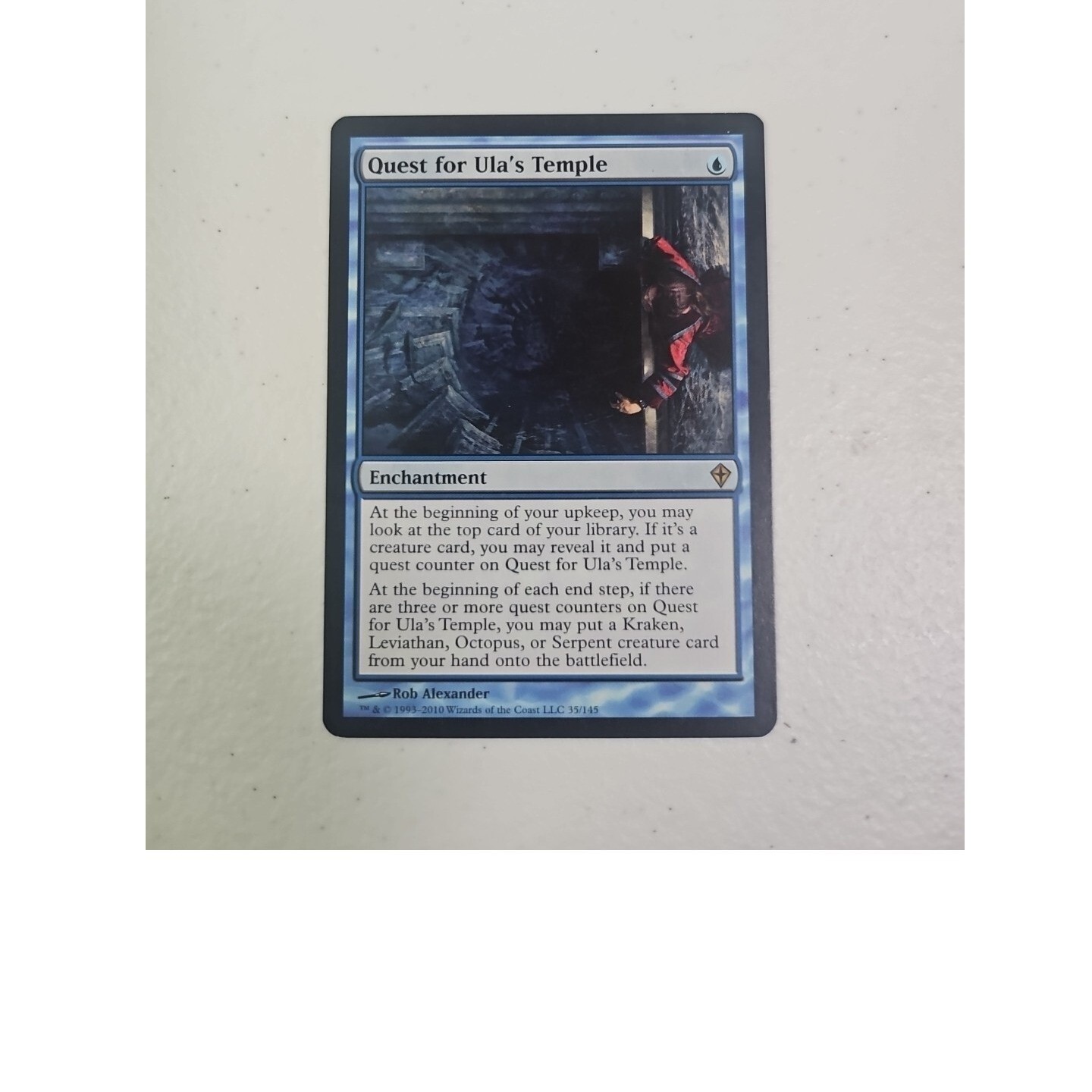 Quest for Ula's Temple Worldwake Magic The Gathering MTG Blu Rara 35/145 WWK