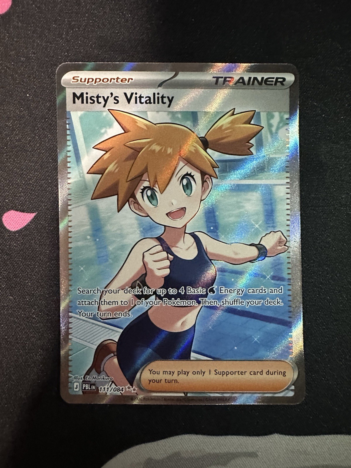 Pokemon Pitch Black Misty's Vitality 2026 ultra raro #111/084