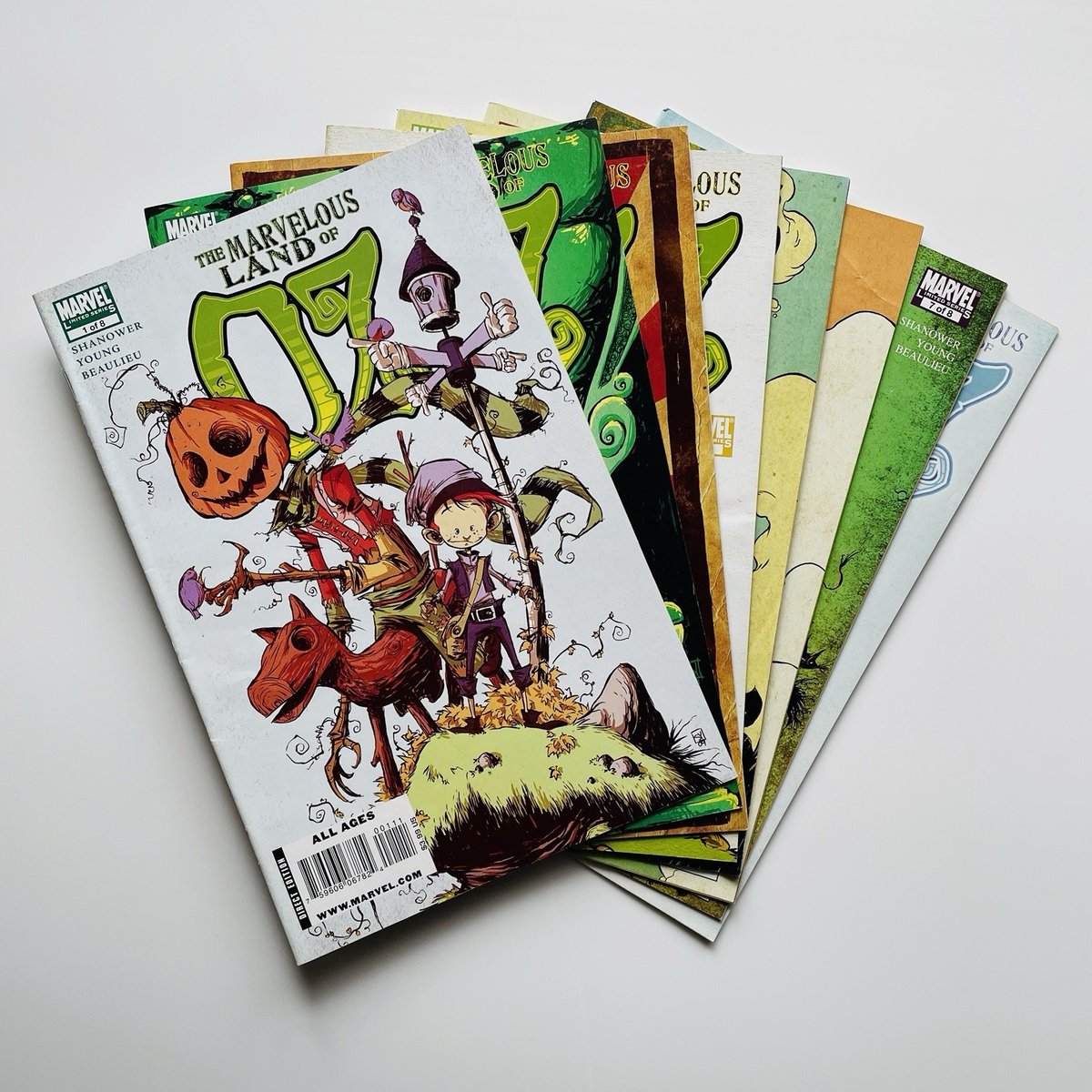 The Marvelous Land Of Oz #1-8 (2009) Marvel Comics Mini Serie Completa VG - FN+