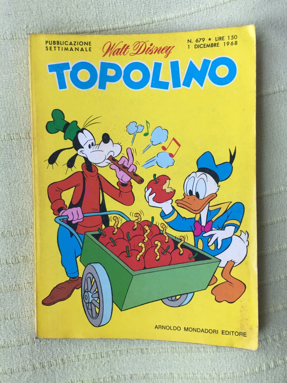 TOPOLINO N° 679 - 1 DICEMBRE 1968, CON I BOLLINI. OTTIMO+++