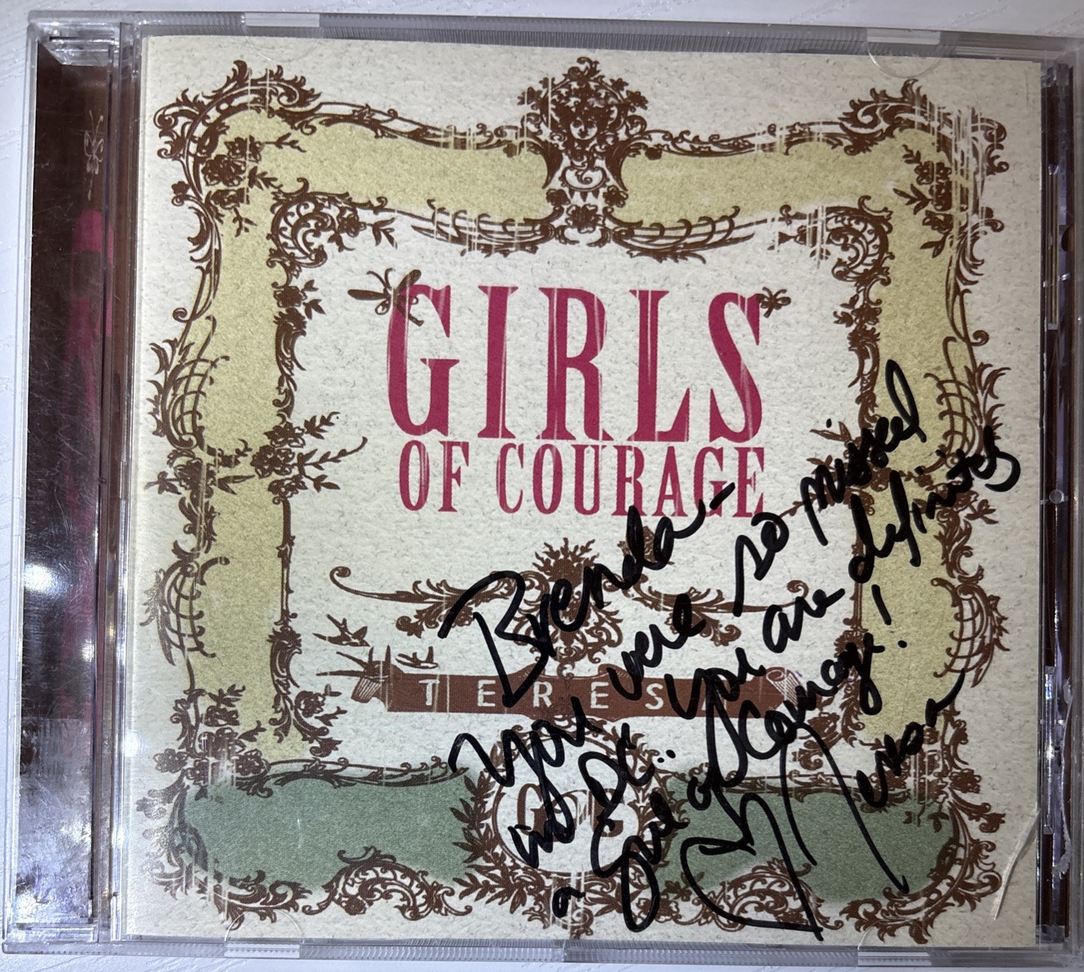 Girls of Courage CD Teresa 2011 Autographed By Teresa
