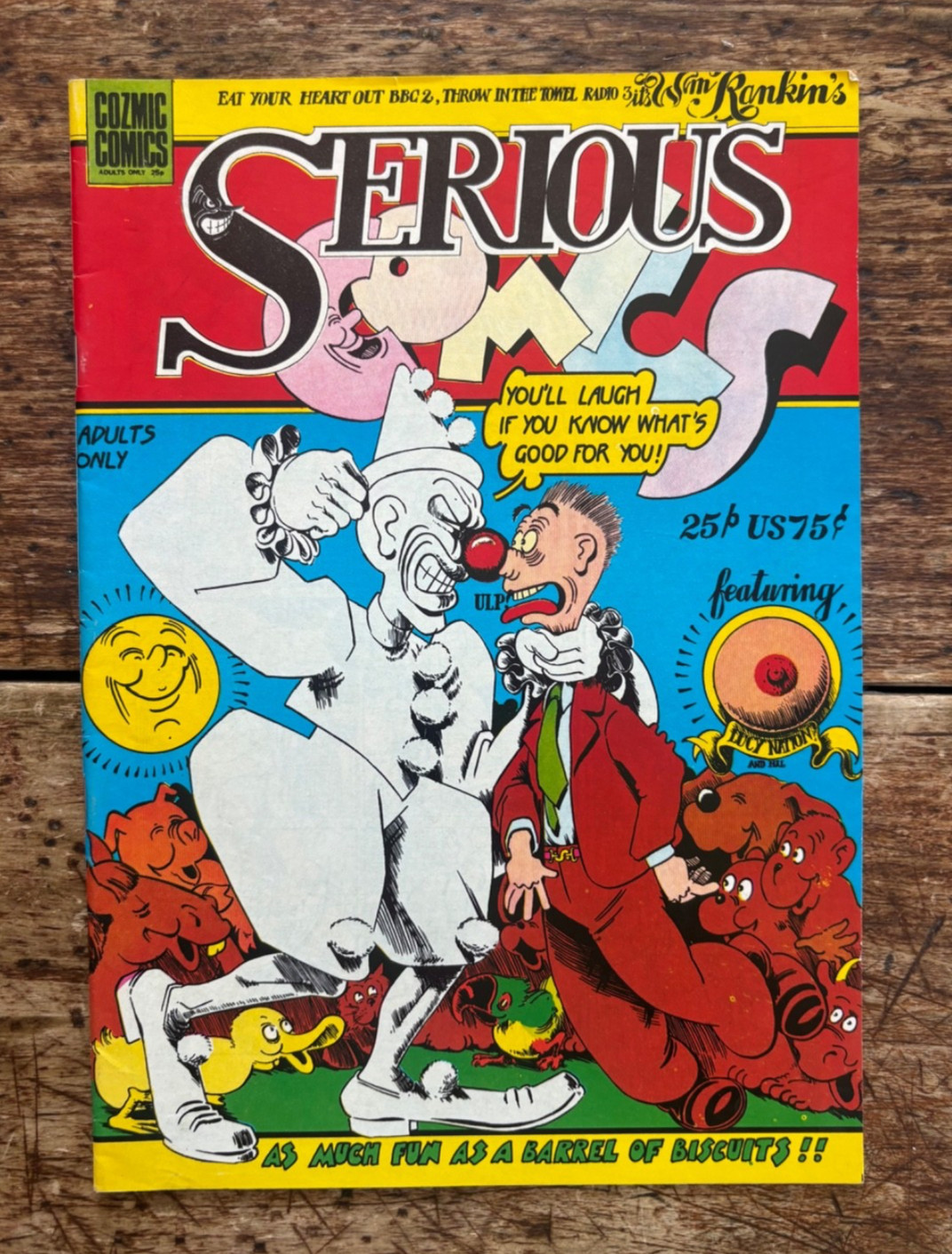 SERIOUS COMICS #1/COZmic Comics/1975/UK Underground/William Rankin/OZ mag/VFN
