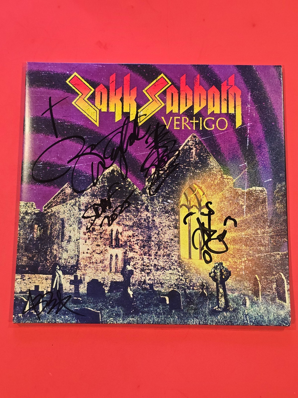 Zakk Sabbath Vertigo BAND SIGNED 2020 Yellow Vinyl LP Gatefold Black Sabbath