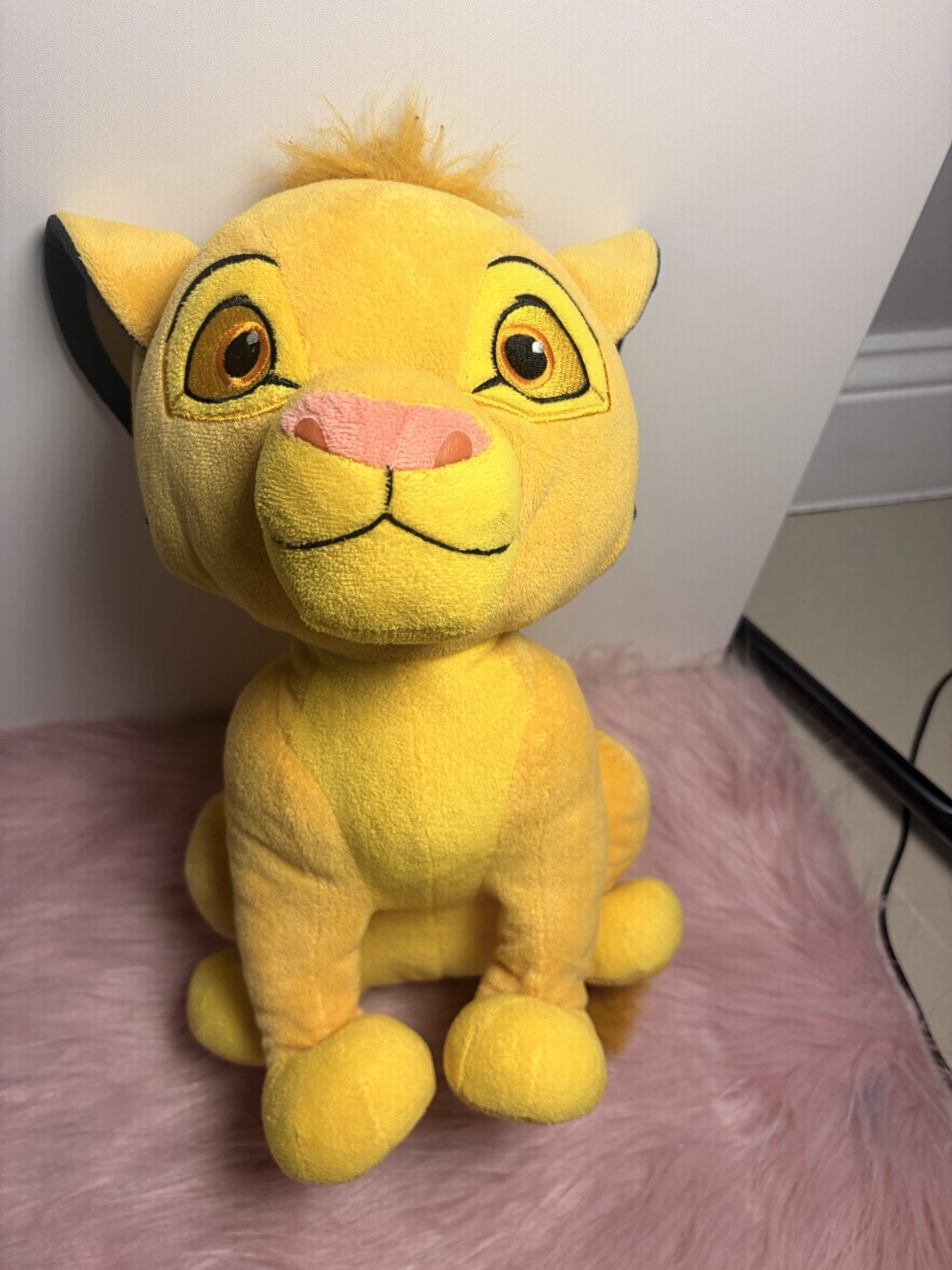 Simba Disney The Lion King 14” Cub Plush Stuffed Animal Toy Yellow