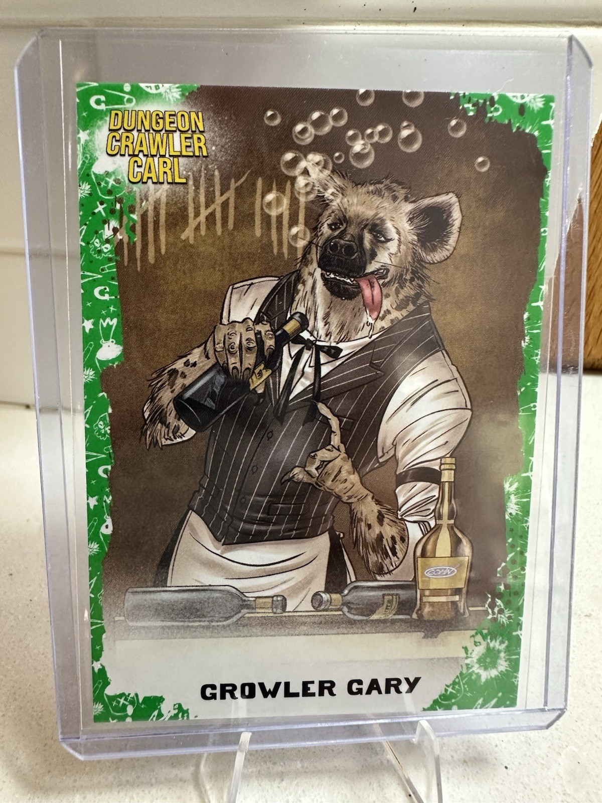 Borant Dungeon Crawler Carl Trading Cards Growler Gary #51 Emerald Green Variant