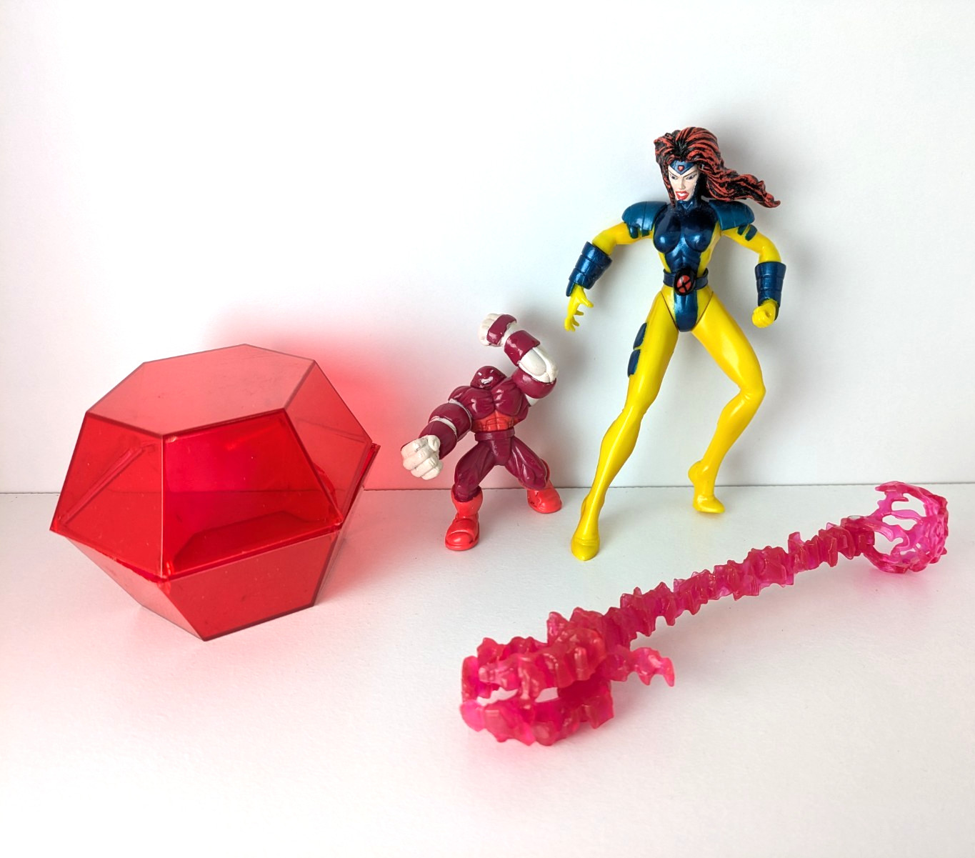Vintage 1997 Toy Biz X-Men Onslaught Jean Grey Action Figure Juggernaut Complete