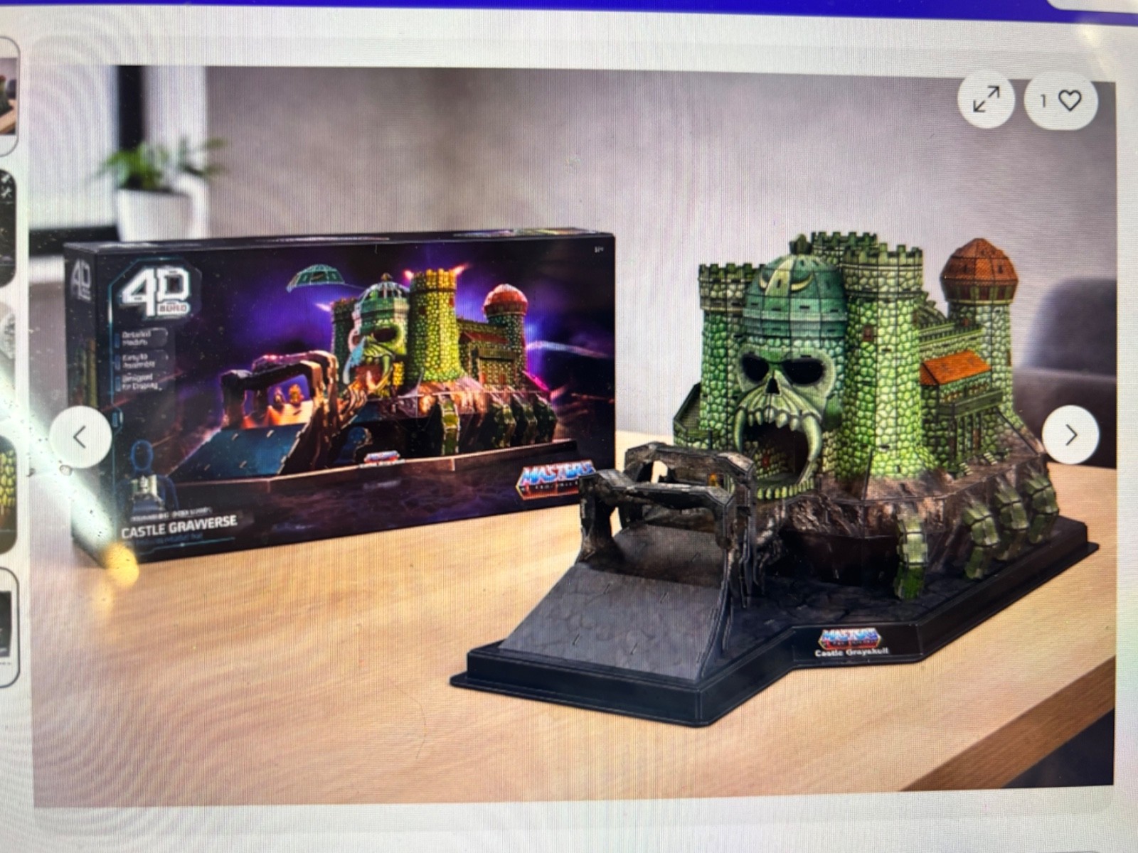 Kit Modellino Puzzle 4D Build Masters of the Universe Castle Grayskull 3D - NUOVO!