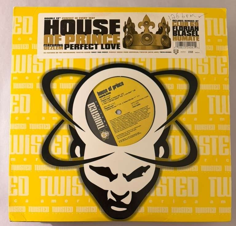 HOUSE OF PRINCE FEATURING OEZLEM – PERFECT LOVE -  VINYL 2xEP BLACK - VG+ - A30