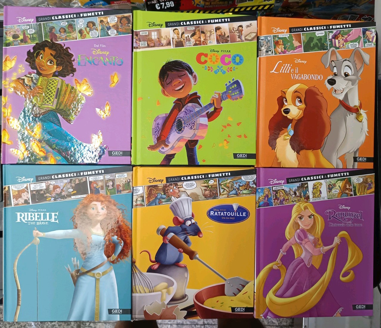 Grandi Classici a Fumetti Disney N. 5-27-28-29-37-39 Gedi