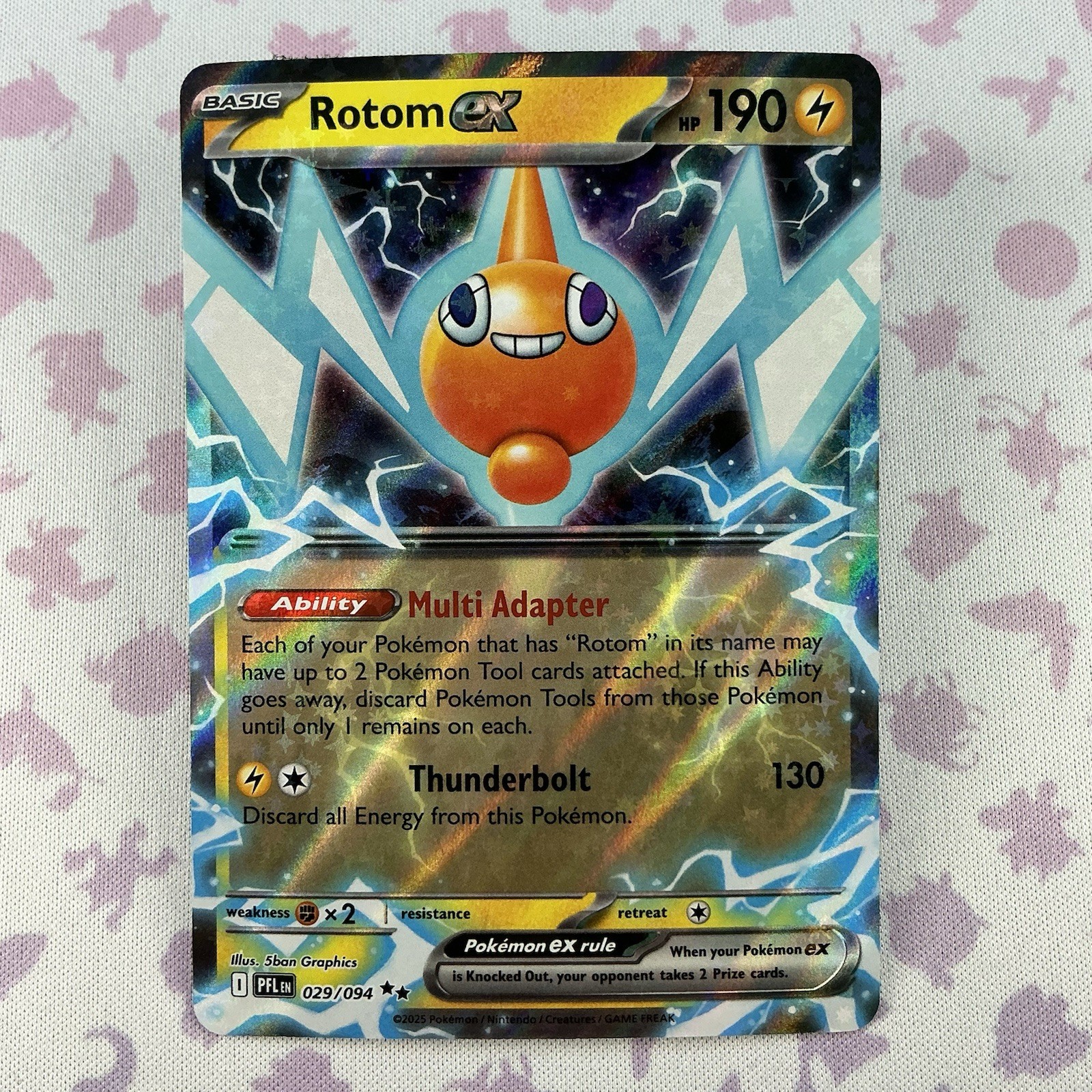 Rotom ex 029/094 - Doppia Rara - Fiamme Fantastiche - Pokémon TCG 2025 - NM✨