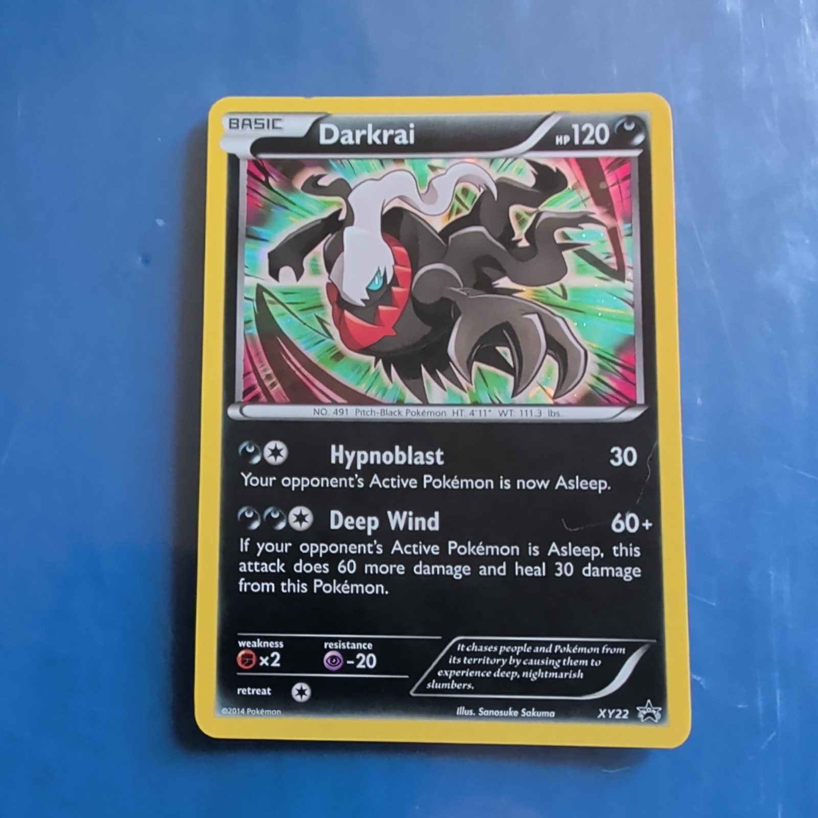 Pokémon TCG Darkrai XY22 Holo Promo quasi nuovo