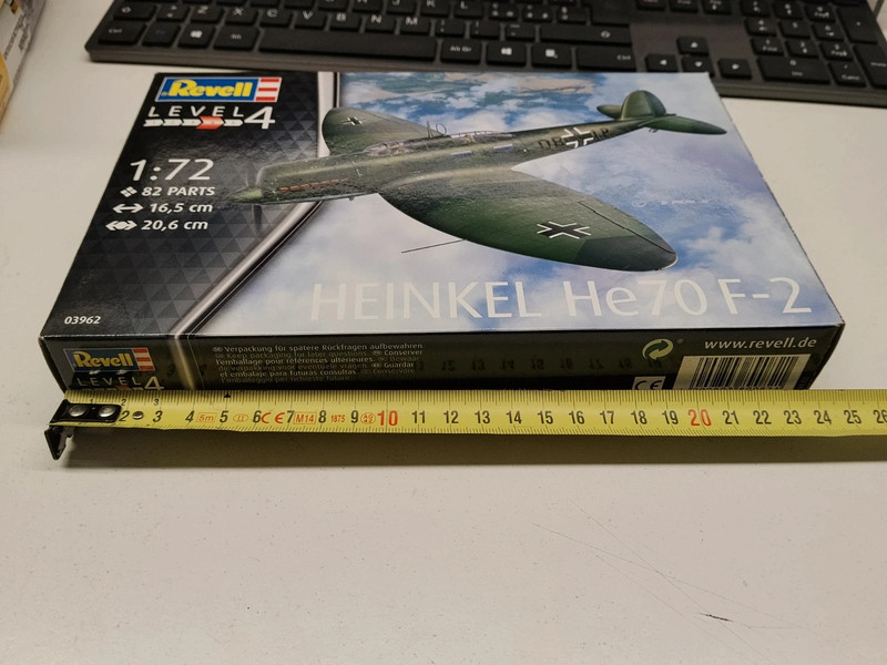 Modello da costruire di aereo Heinkel He70 F-2