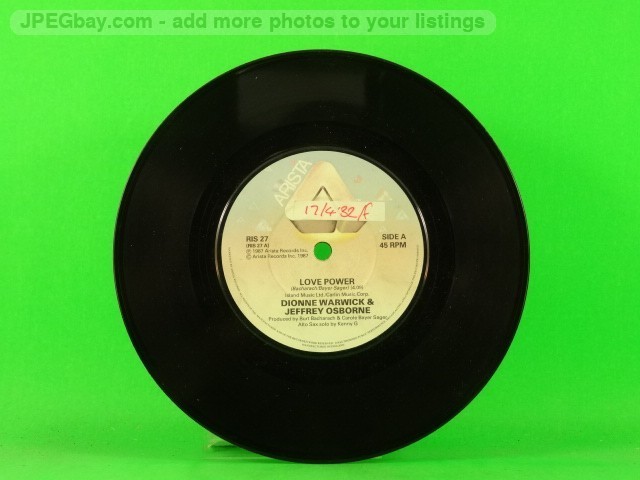 WARWICK,DIONNE & JEFFREY OSBORNE LOVE POWER (137) 7" ARISTA