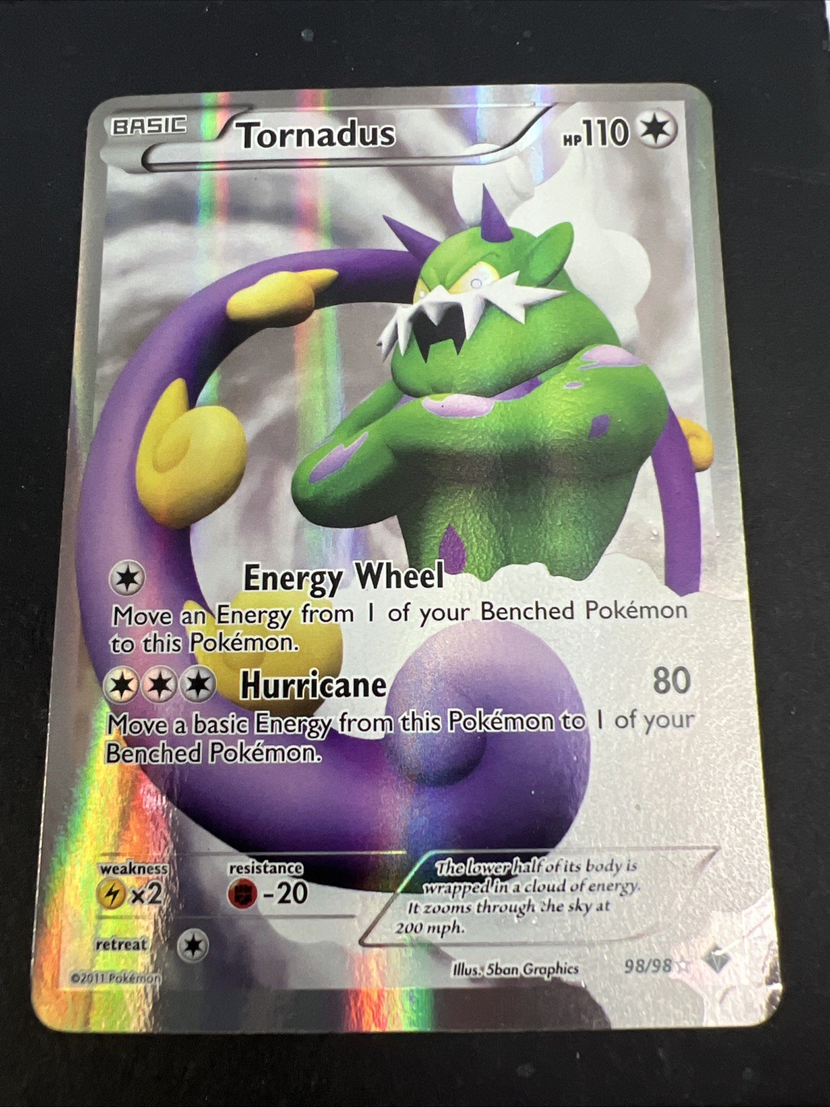 Tornadus Emerging Powers Full Art Holo (98/98) quasi nuovo o come nuovo