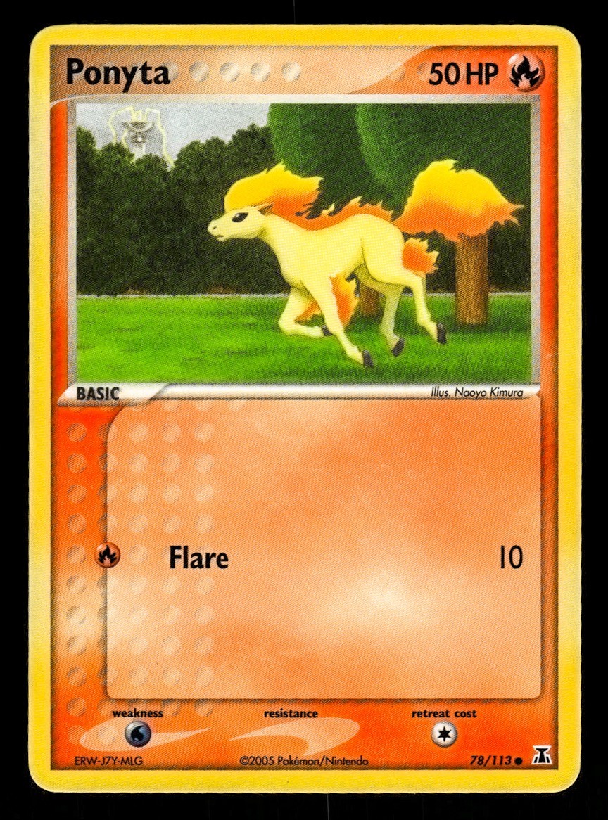 LP+ Ponyta 78/113 Delta Species Pokemon 2005 Naoyo Kimura