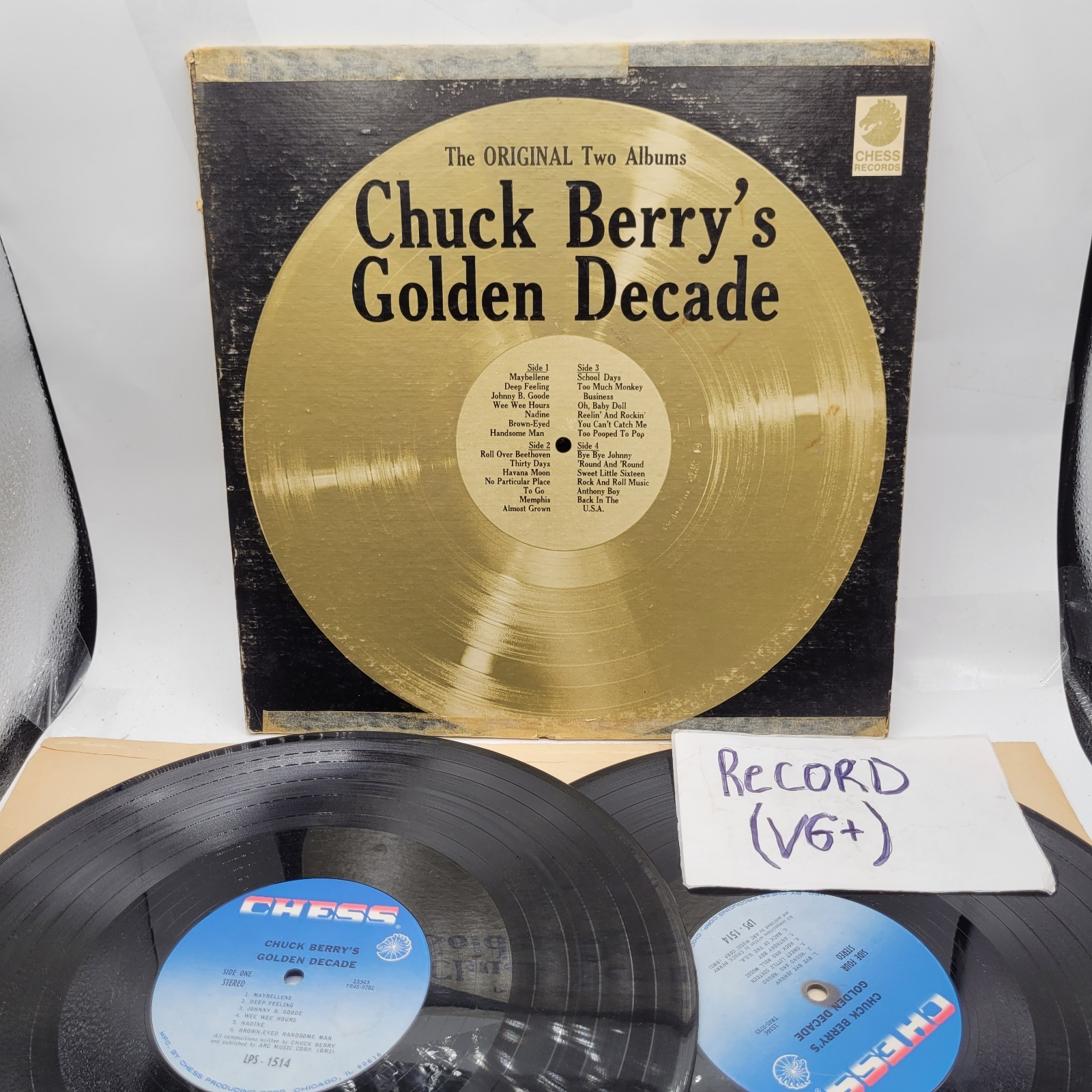 Chuck Berry Chuck Berry's Golden Decade Vinyl LP Greatest Hits Chess VG+