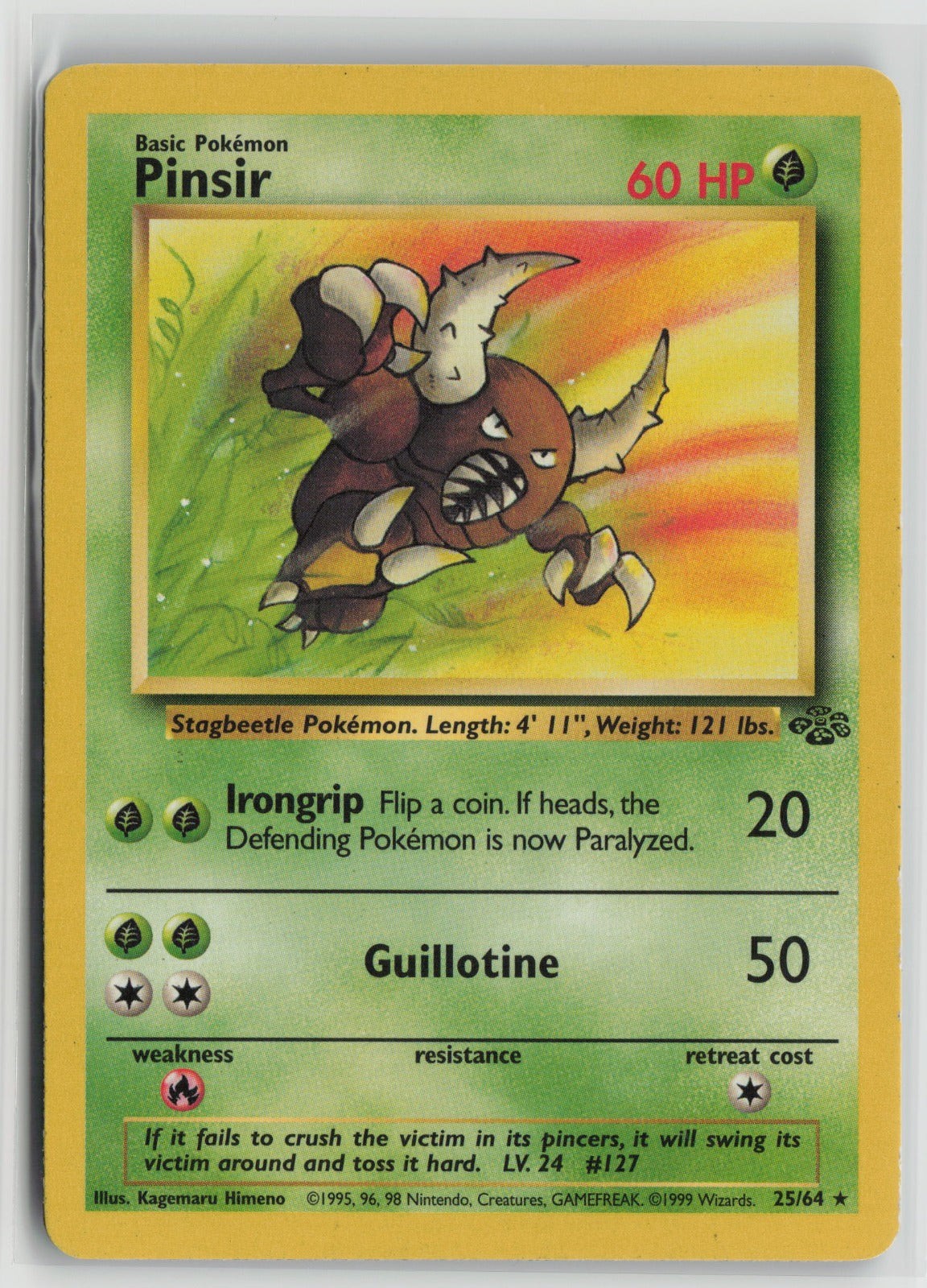 Pinsir (25) Rare Unlimited JU 25/64 MP