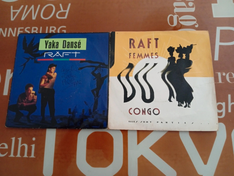 Lot 2 Vinyles 45 tours RAFT - Yaka Dansé & Femmes du Congo (Testés)
