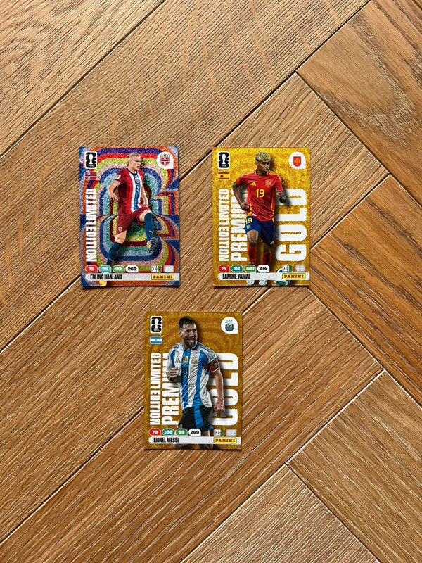 Messi / Yamal / Haaland Panini