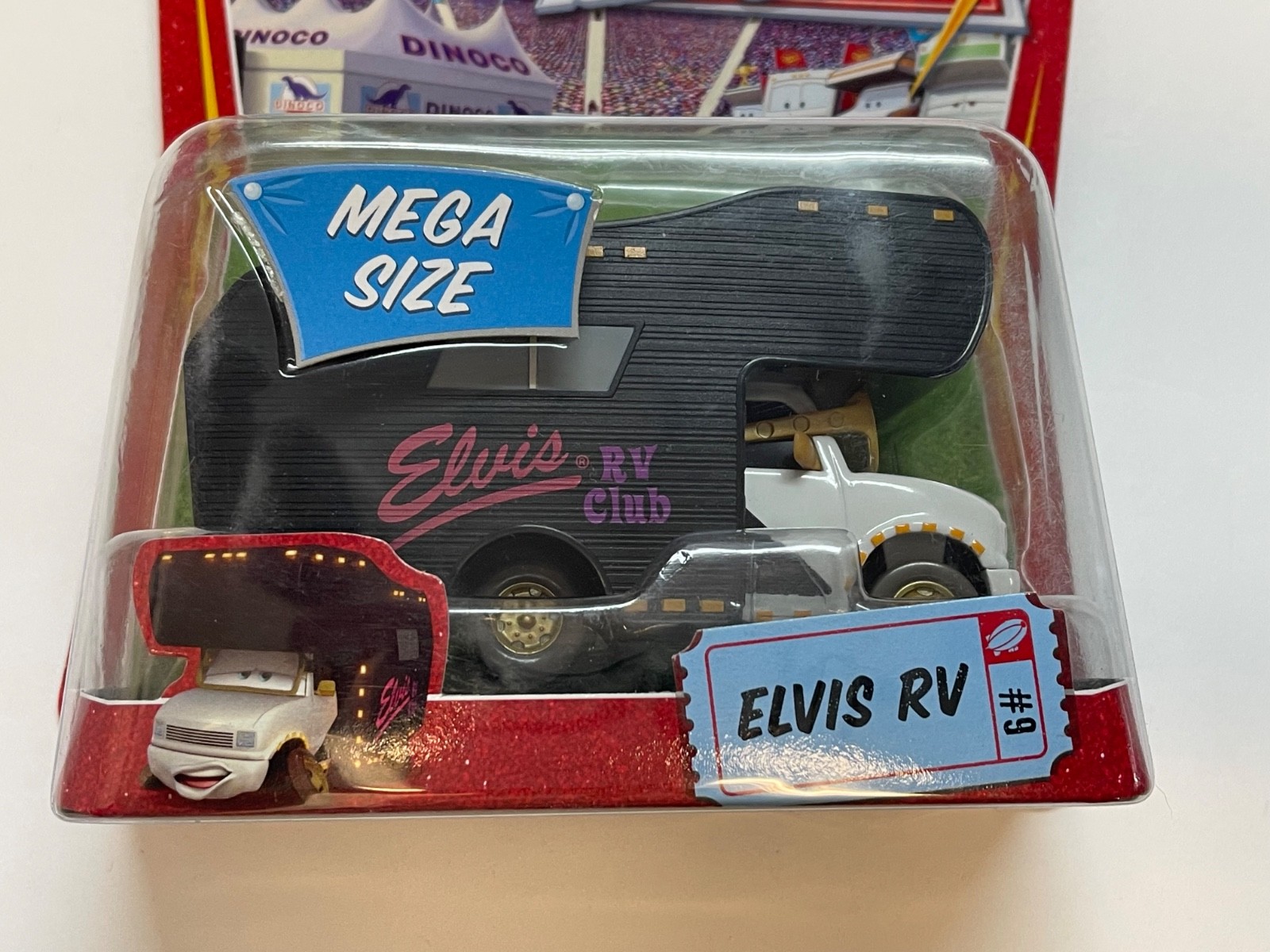 DISNEY PIXAR THE WORLD OF CARS RACER O RAMA MEGA SIZE ELVIS RV COLLECTOR NO. 9