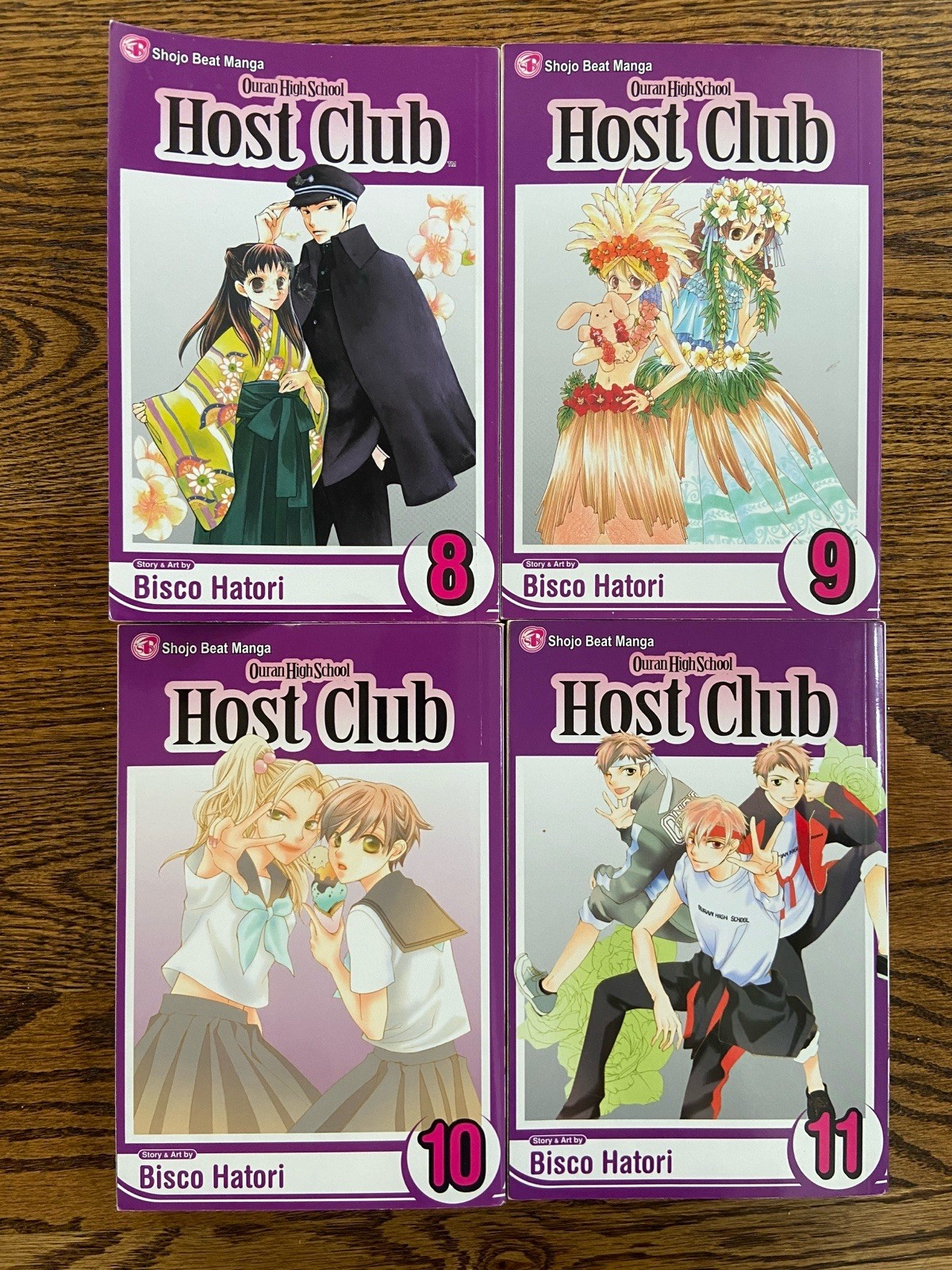 Ouran High School Host Club Vols 8-11 manga inglese tascabile lotto di 4 media VIZ