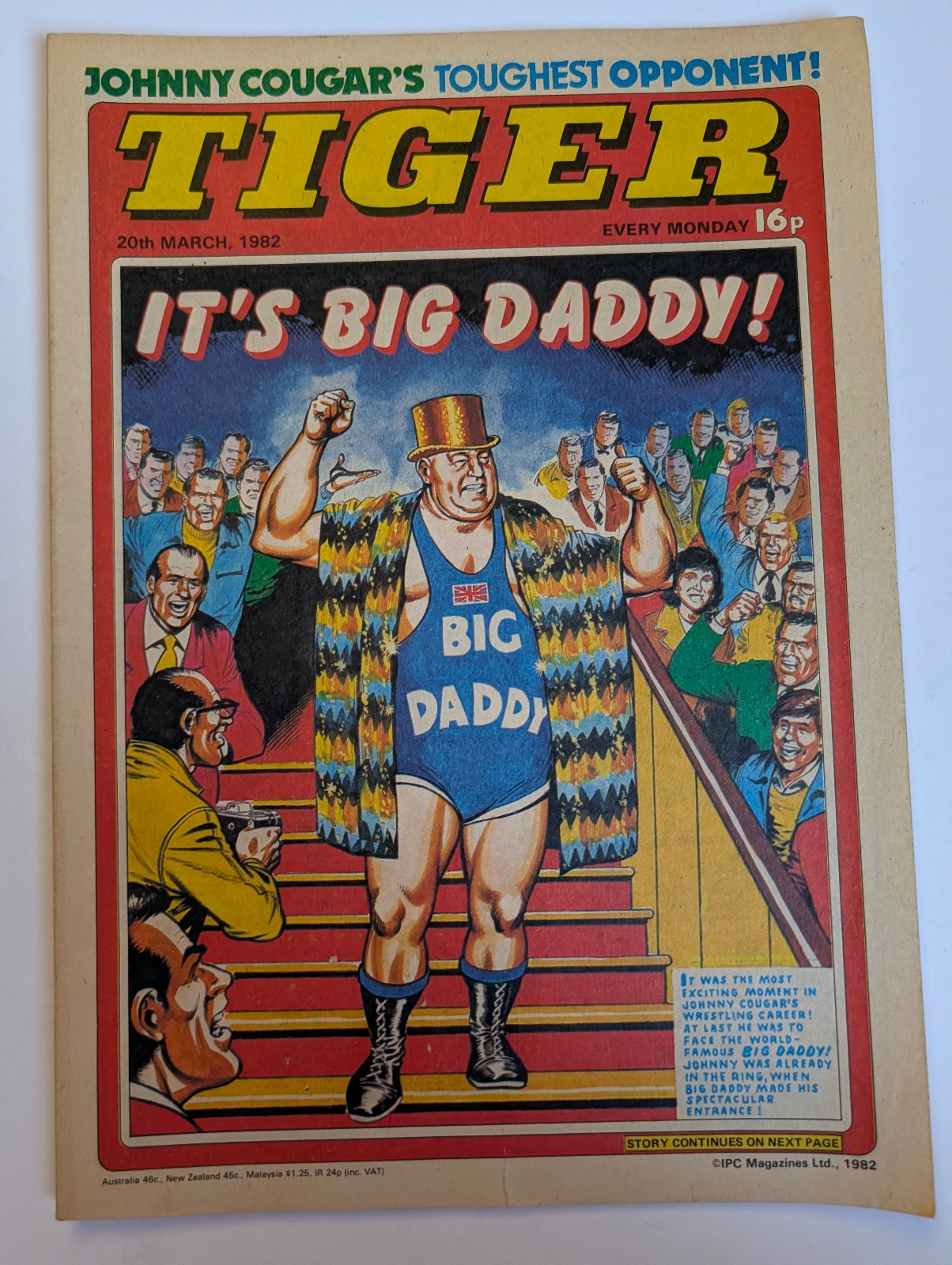 Tiger Comic 20th March 1982, IPC Magazines Ltd.