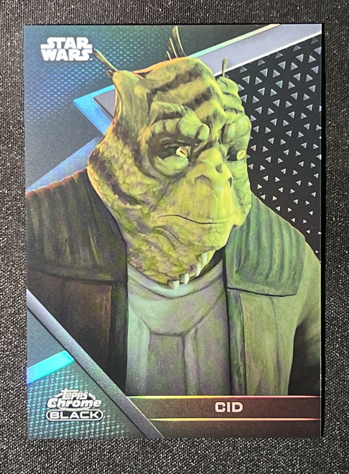 2022 Topps Chrome Black Star Wars Rifrattore #100 Cid /199