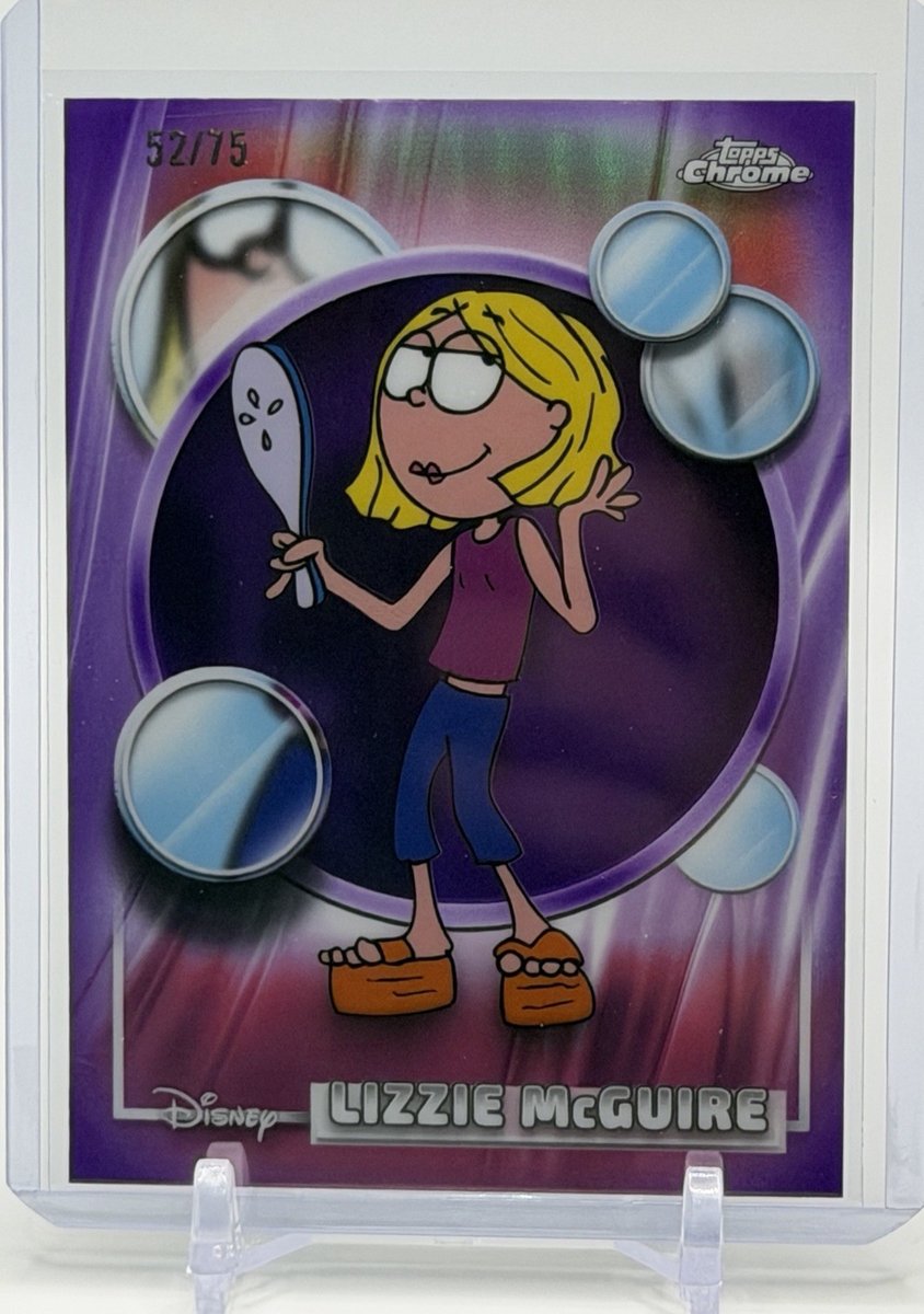 2026 Topps Disney Chrome Lizzie McGuire #109 numerato di serie /75 Hillary Duff