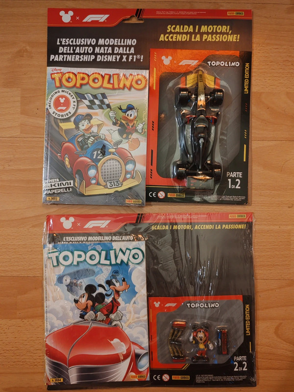 Topolino 3693 e 3694 formula1