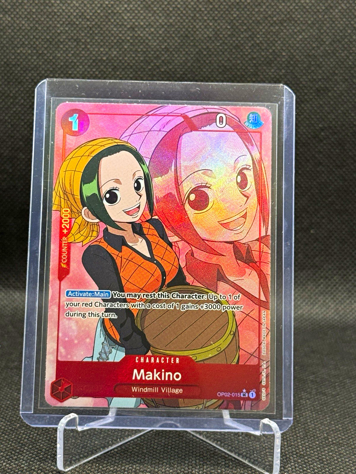 Bandai Makino OP02-015 Romance Dawn Character Uncommon alt art Foil English Card