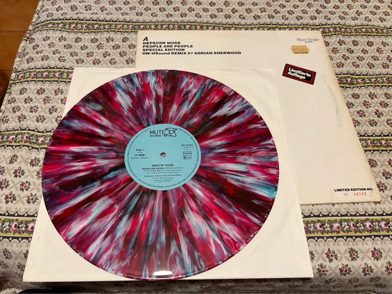 Depeche Mode "People Are People" vinyle couleur