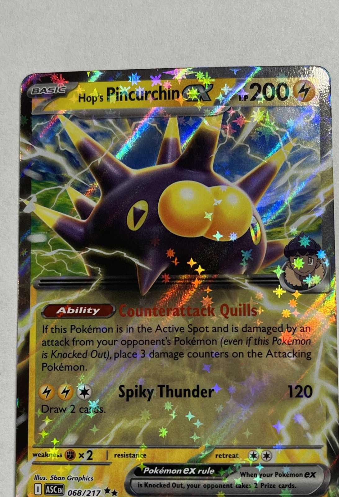 Hop's Pincurchin ex 068/217 Me: Ascended Heroes Holo