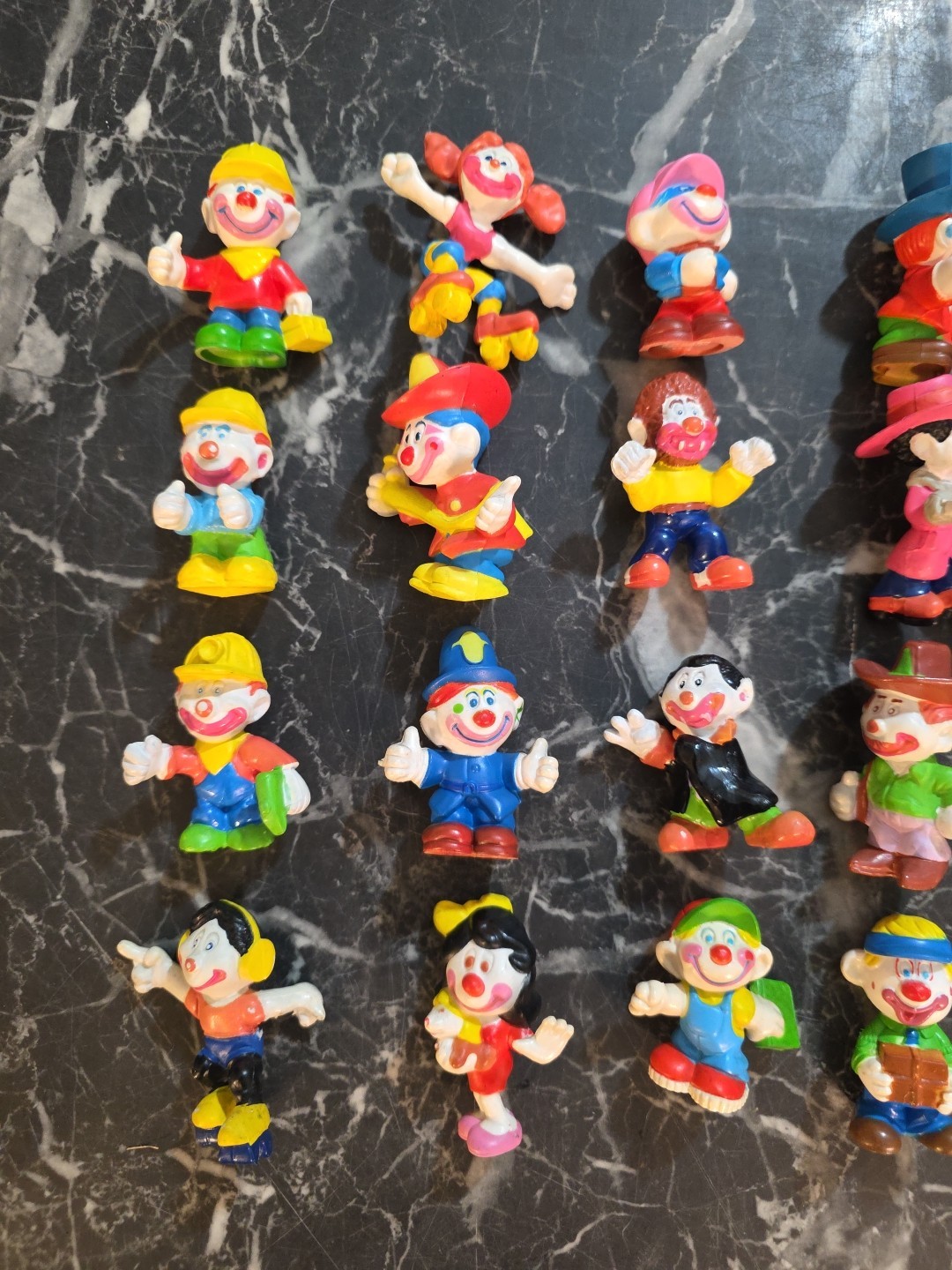 Clown Collection Vintage Mega Corp. 1981 P.V.C. 22 Piece