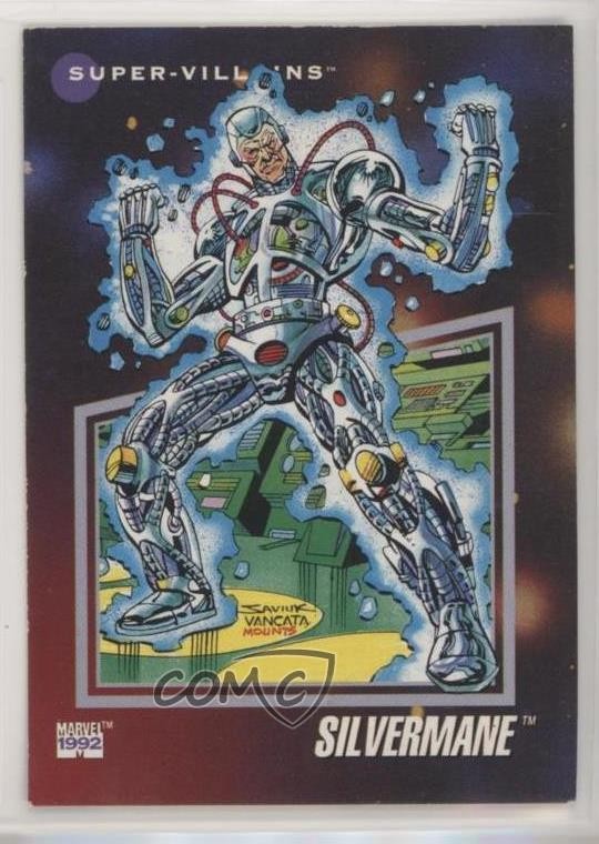 1992 Impel Marvel Universe Serie III Super-Villains Silvermane #131 0nl0
