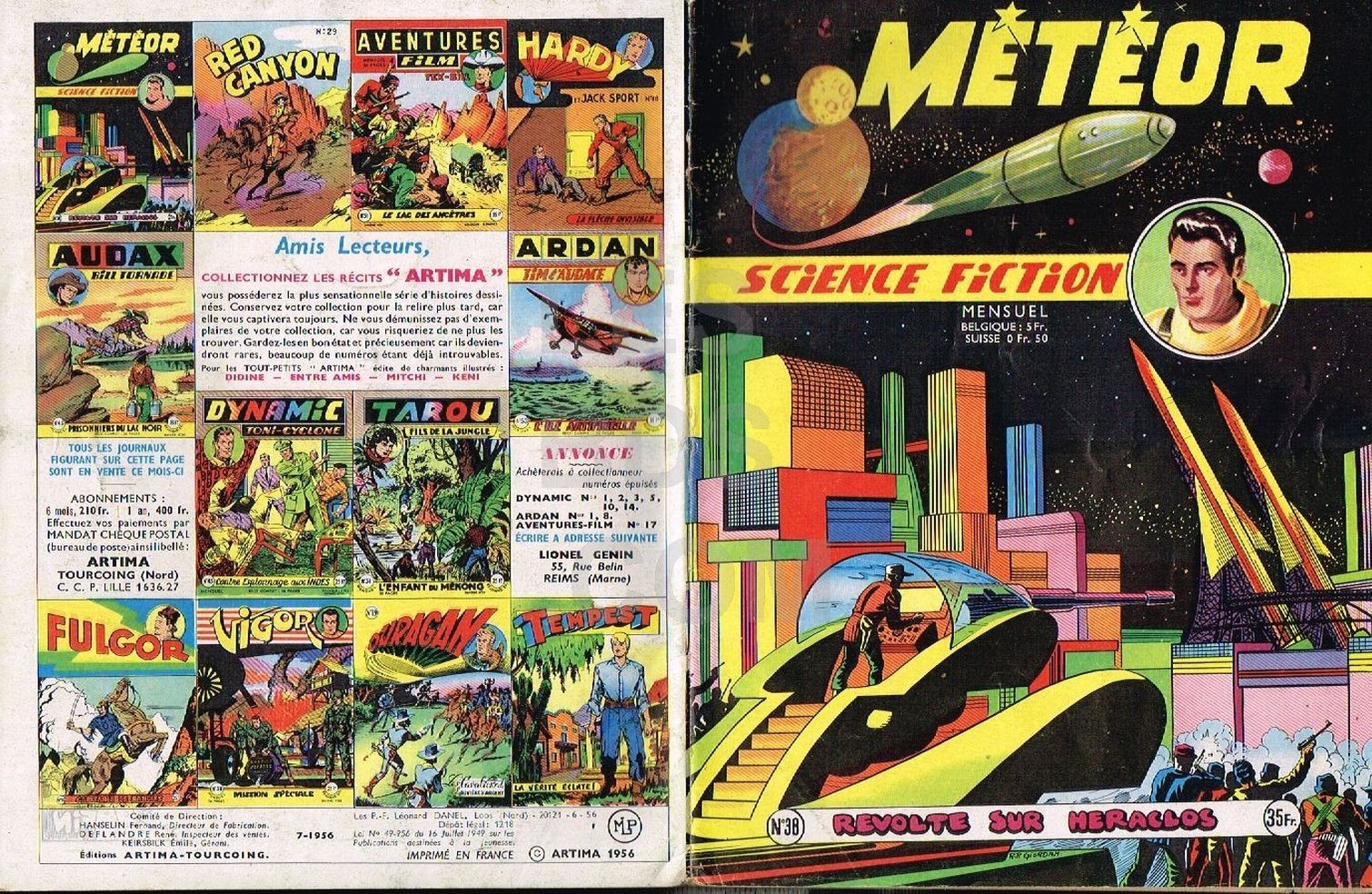 METEOR NUMERO 38  ARTIMA 1956