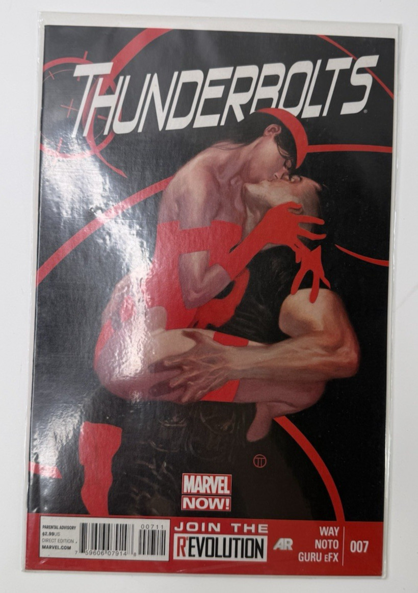 THUNDERBOLTS #7 (2013) COPERTINA ELEKTRA KISSING - 9.4 NEAR MINT (MARVEL) fumetto