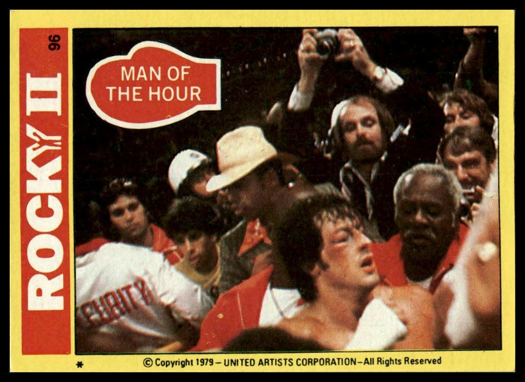 Man of the Hour - 1979 Topps Rocky II #96