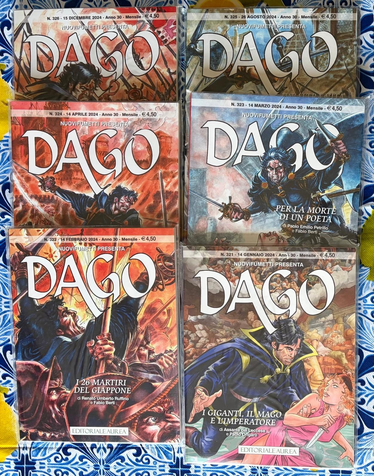 Dago anno 30 n.321-322-323-324-325-326 ottime condizioni