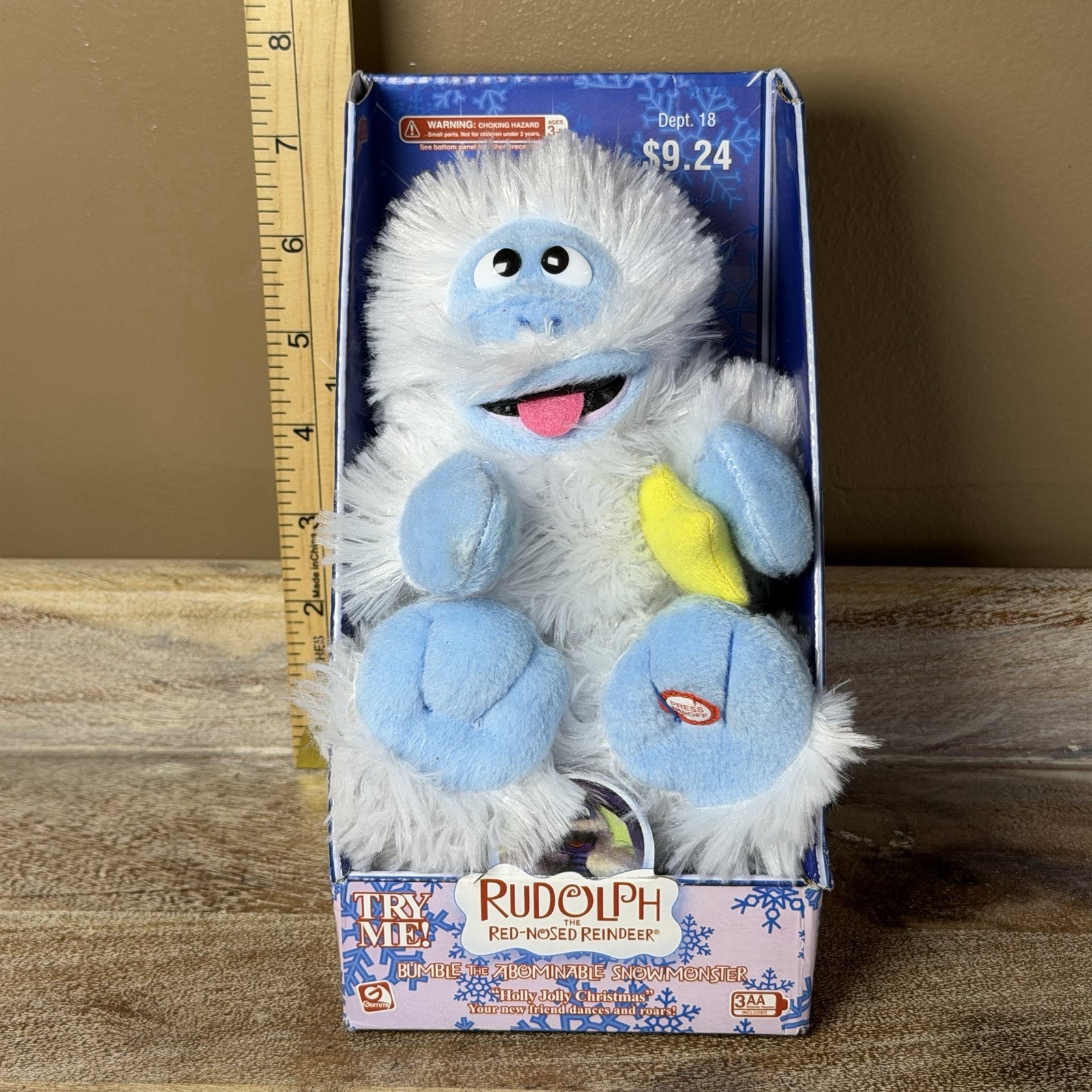 Rudolph renna dal naso rosso bombo abominevole mostro di neve musical peluche gemma 04'