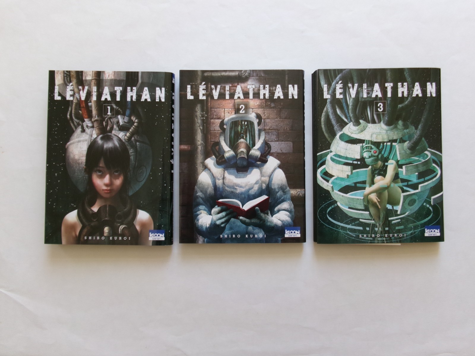 MANGA Shiro Kuroi LEVIATHAN série complète en 3 volumes, état neuf